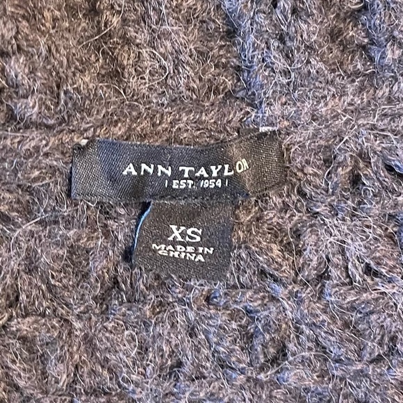 Ann Taylor Neutral Knit Soft Wool Cardigan Sweater | Size XS - Picture 2 of 9